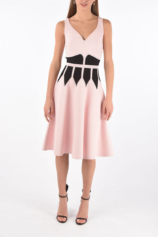 Two Tone Sweetheart Neckline Dress
