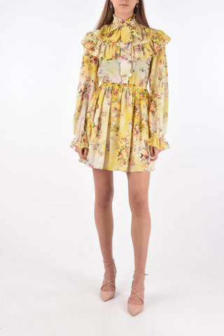 Mini Ruffle Dress in Floral Pattern