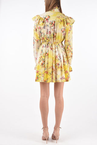 Mini Ruffle Dress in Floral Pattern