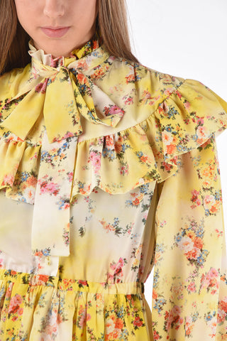 Mini Ruffle Dress in Floral Pattern