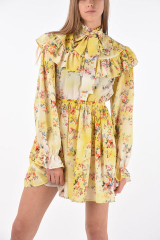 Mini Ruffle Dress in Floral Pattern
