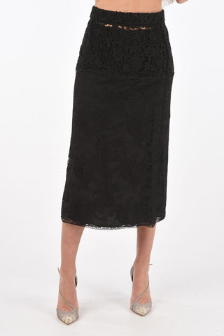 Lace and Sangallo Longuette with Silk Underskirt