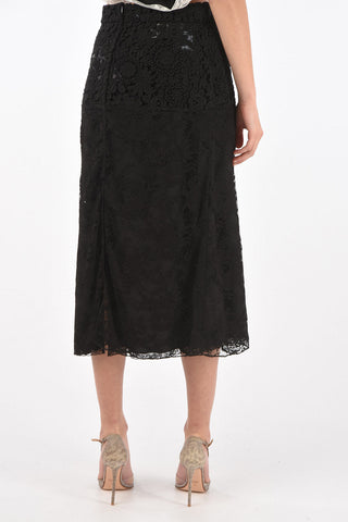 Lace and Sangallo Longuette with Silk Underskirt