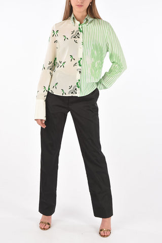 Camicia in Seta Multifantasia con Maxi Polsini