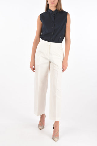 4 Pocket Silk Blend Palazzo Pants