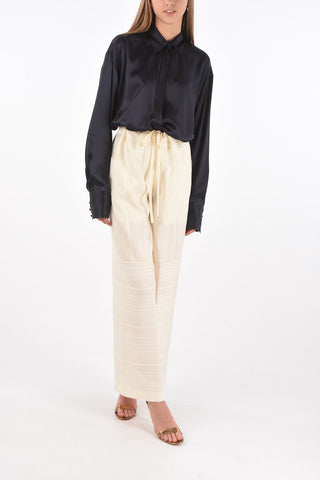 Silk STRIPED PYJAMAS Palazzo Pants