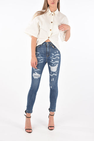 Camicia a Maniche Corte in Misto Lino