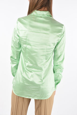 Standard Collar PIRANIA Satin Shirt