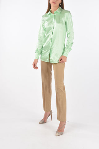 Standard Collar PIRANIA Satin Shirt