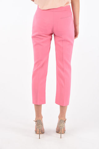 Pantaloni 3 Tasche in Lana Vergine con Chiusura a Scomparsa