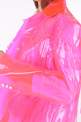 PVC Western Jacket with Fringes