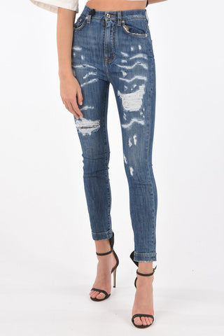GRACE Jeans 5 Tasche SKINNY FIT Distressed