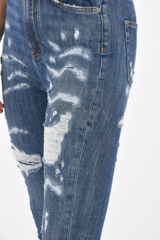 GRACE Jeans 5 Tasche SKINNY FIT Distressed