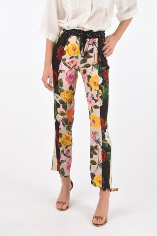 Elastic Waistband Patchwork Joggers