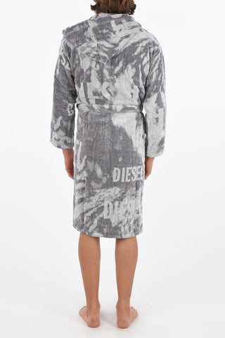 HOME LINEN hooded FLORASHADOW bathrobe