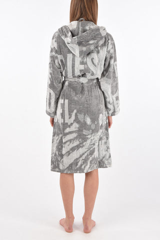 HOME LINEN hooded FLORASHADOW bathrobe
