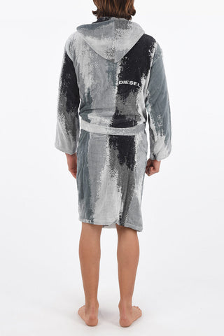 HOME LINEN hooded WASHED COLOR bathrobe