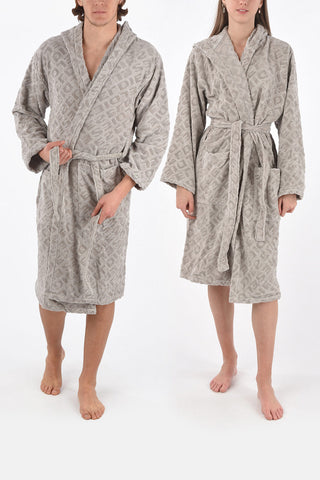 HOME LINEN hooded 3DLOGO bathrobe