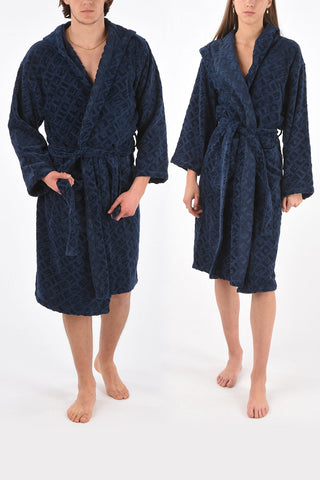 LIVING HOME LINEN Hooded 3DLOGO Bathrobe