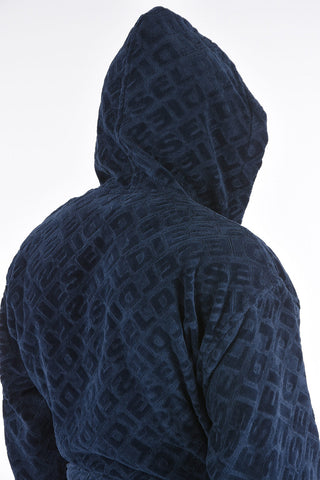 LIVING HOME LINEN Hooded 3DLOGO Bathrobe