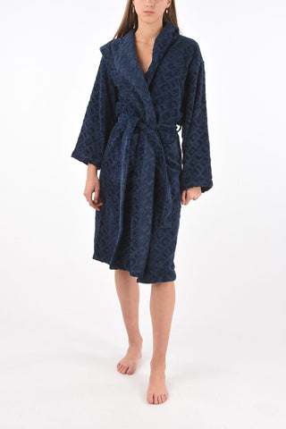 LIVING HOME LINEN Hooded 3DLOGO Bathrobe