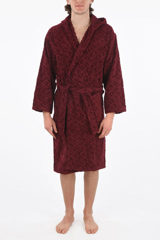 HOME LINEN hooded 3DLOGO bathrobe