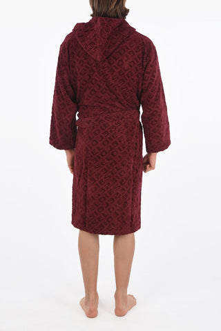 HOME LINEN hooded 3DLOGO bathrobe