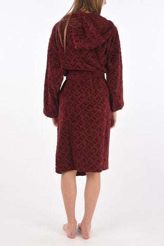 HOME LINEN hooded 3DLOGO bathrobe
