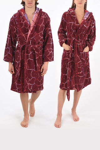 HOME LINEN hooded NEW CRACKLE' bathrobe