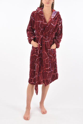 HOME LINEN hooded NEW CRACKLE' bathrobe