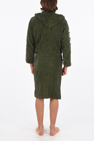 HOME LINEN hooded sport logo bathrobe