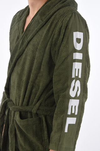 HOME LINEN hooded sport logo bathrobe