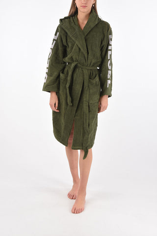 HOME LINEN hooded sport logo bathrobe