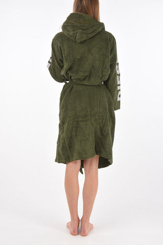 HOME LINEN hooded sport logo bathrobe