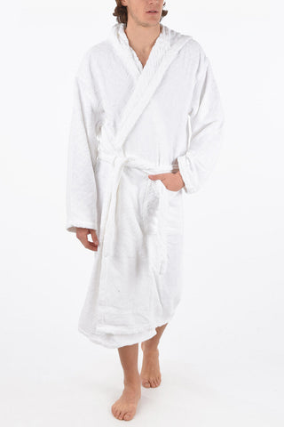 HOME LINEN hooded 3DLOGO bathrobe