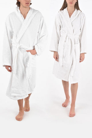 HOME LINEN hooded 3DLOGO bathrobe