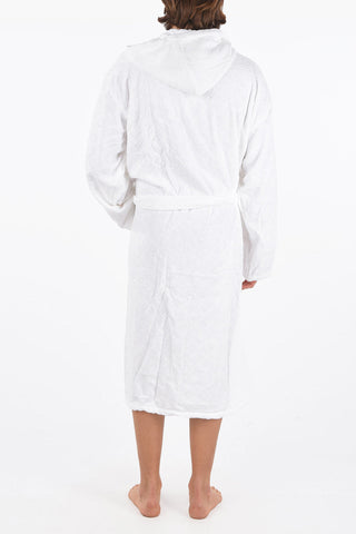 HOME LINEN hooded 3DLOGO bathrobe