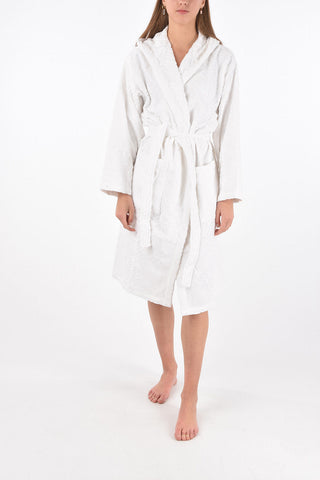 HOME LINEN hooded 3DLOGO bathrobe