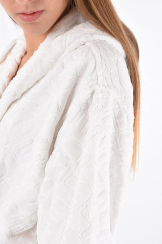 HOME LINEN hooded 3DLOGO bathrobe