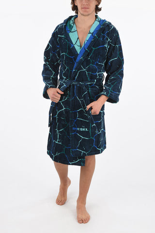 HOME LINEN hooded NEW CRACKLE' bathrobe