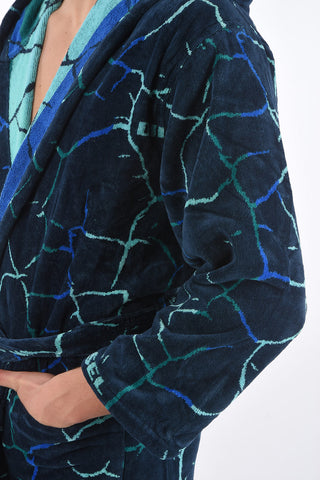 HOME LINEN hooded NEW CRACKLE' bathrobe