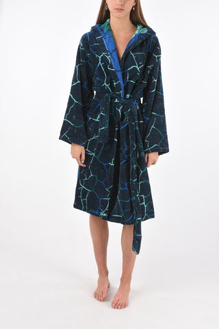 HOME LINEN hooded NEW CRACKLE' bathrobe