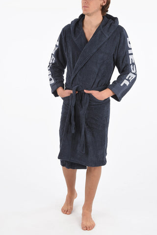 HOME LINEN hooded SPORT LOGO bathrobe