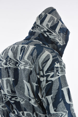 LIVING HOME LINEN Hooded NEW LIQUID LOGO Bathrobe