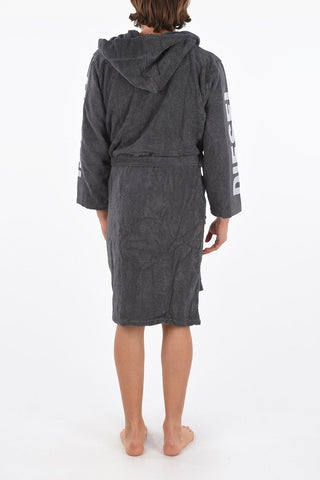 HOME LINEN hooded sport logo bathrobe