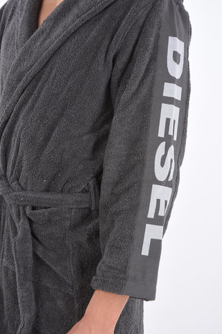 HOME LINEN hooded sport logo bathrobe