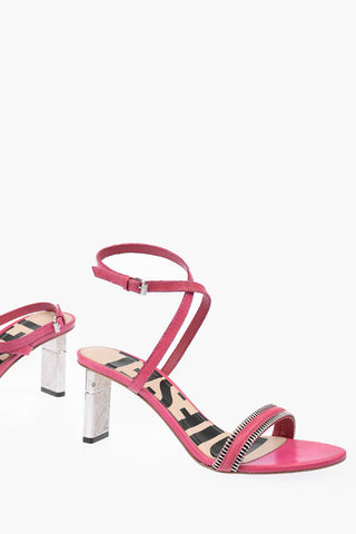 Sandali ankle-strap SA-LEZIPPO PL in pelle 8cm