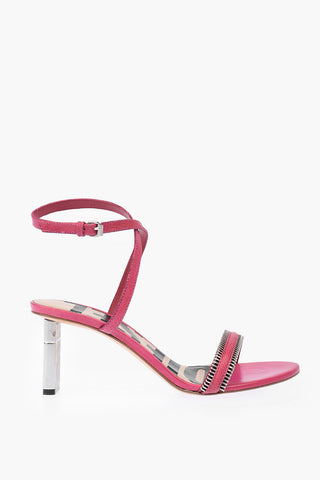 Sandali ankle-strap SA-LEZIPPO PL in pelle 8cm