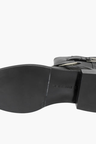 leather D-JACK BELTED - boots with zp