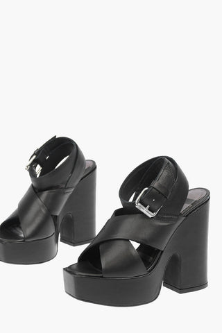 12,5cm leather SA-JULIA open toe  lace up sandals 